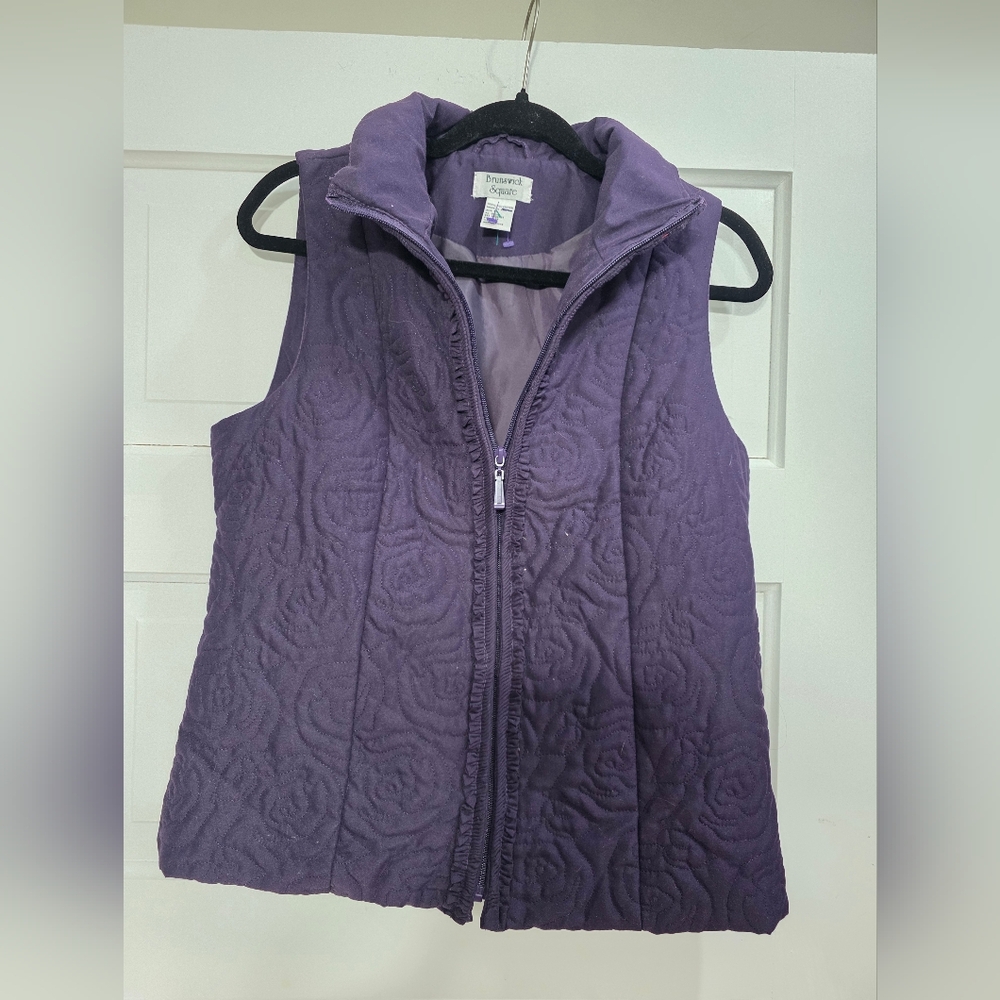 Purple Quilted Vest